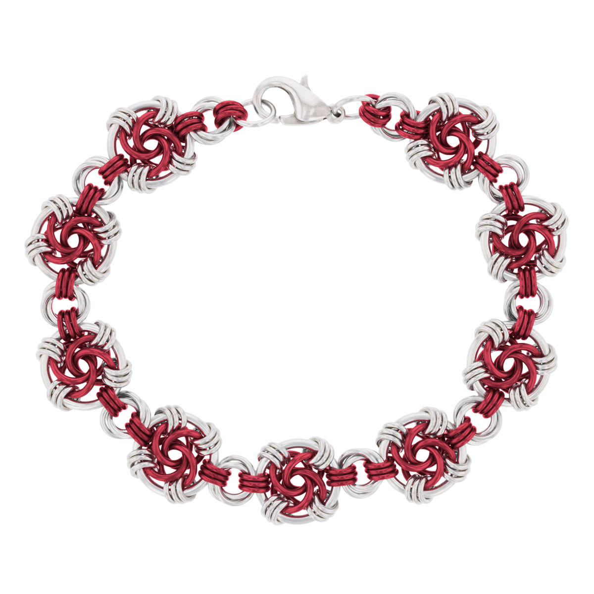 Marsala Swirls Bracelet Kit by Tanya Hlabse - Weave Got Maille