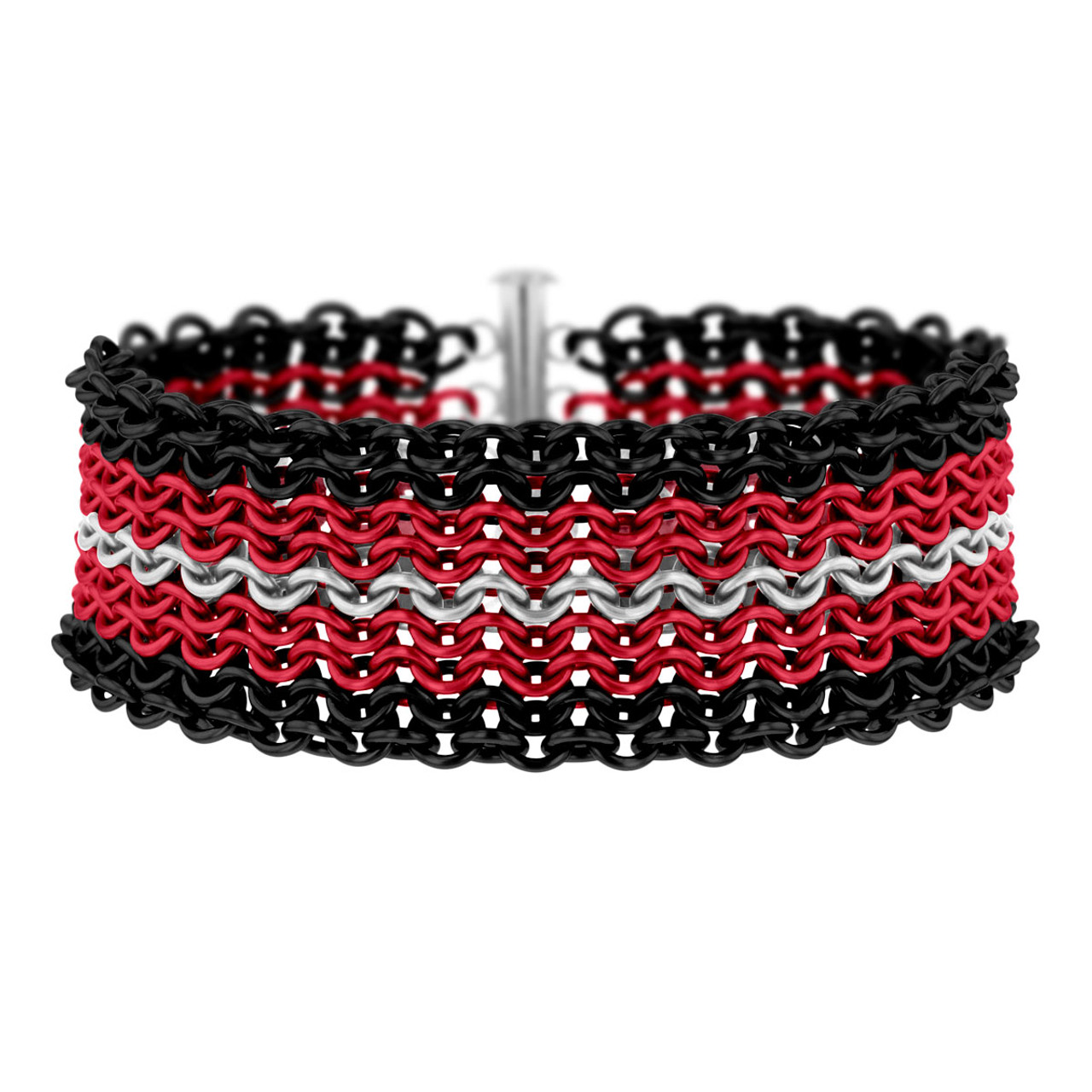 Elvira - Ruffles Cuff Chainmaille Bracelet Kit - Weave Got