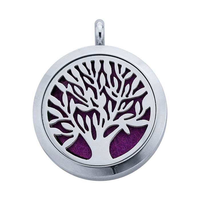 Aromatherapy Locket Stainless Steel Tree of Life Weave Got Maille