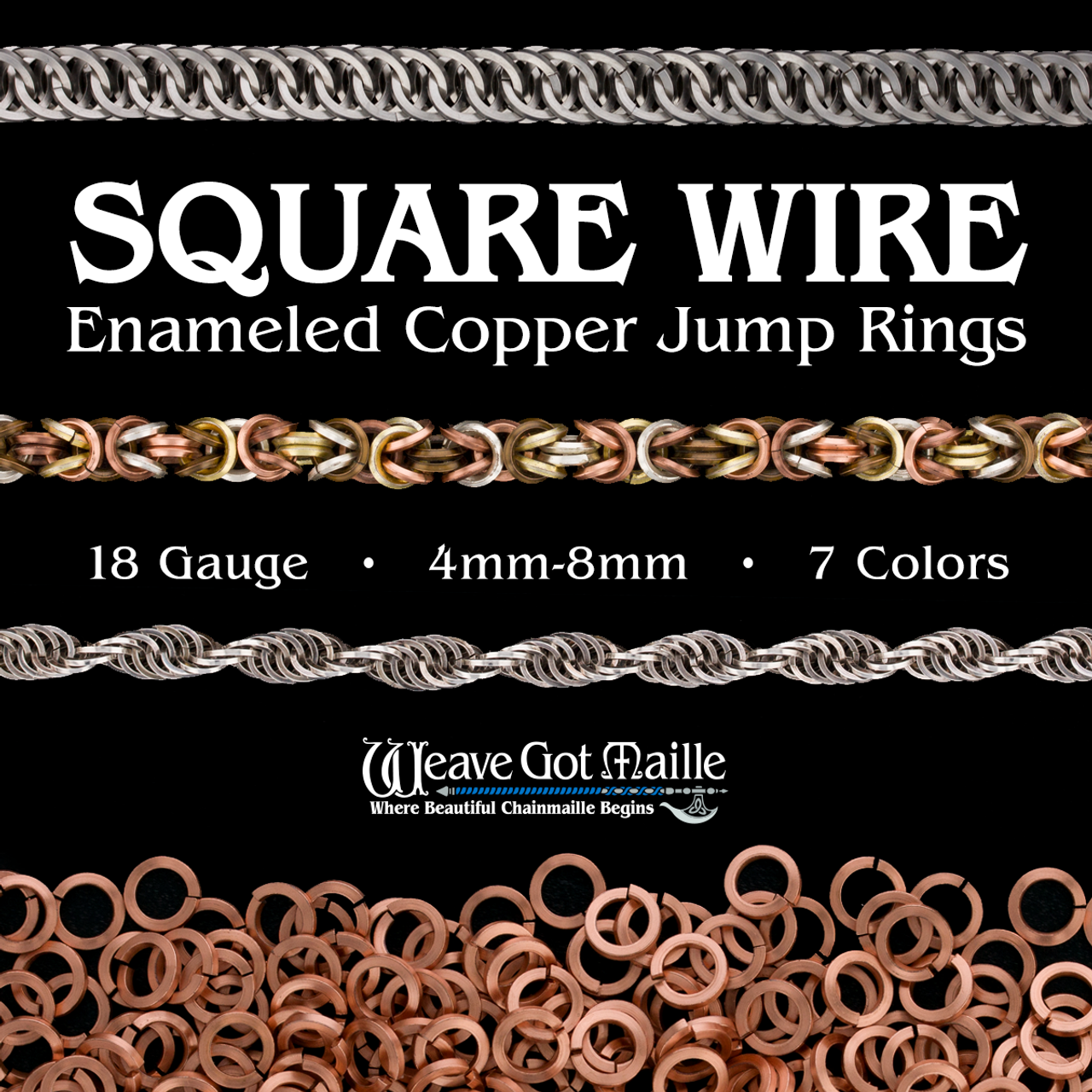 Antiqued Copper European 4 in 1 Chainmaille Ring – Harbour View