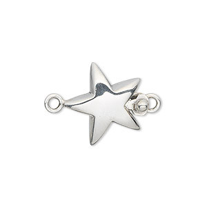 Sterling Silver Star Box Tab Clasp - 17x17mm - Weave Got Maille