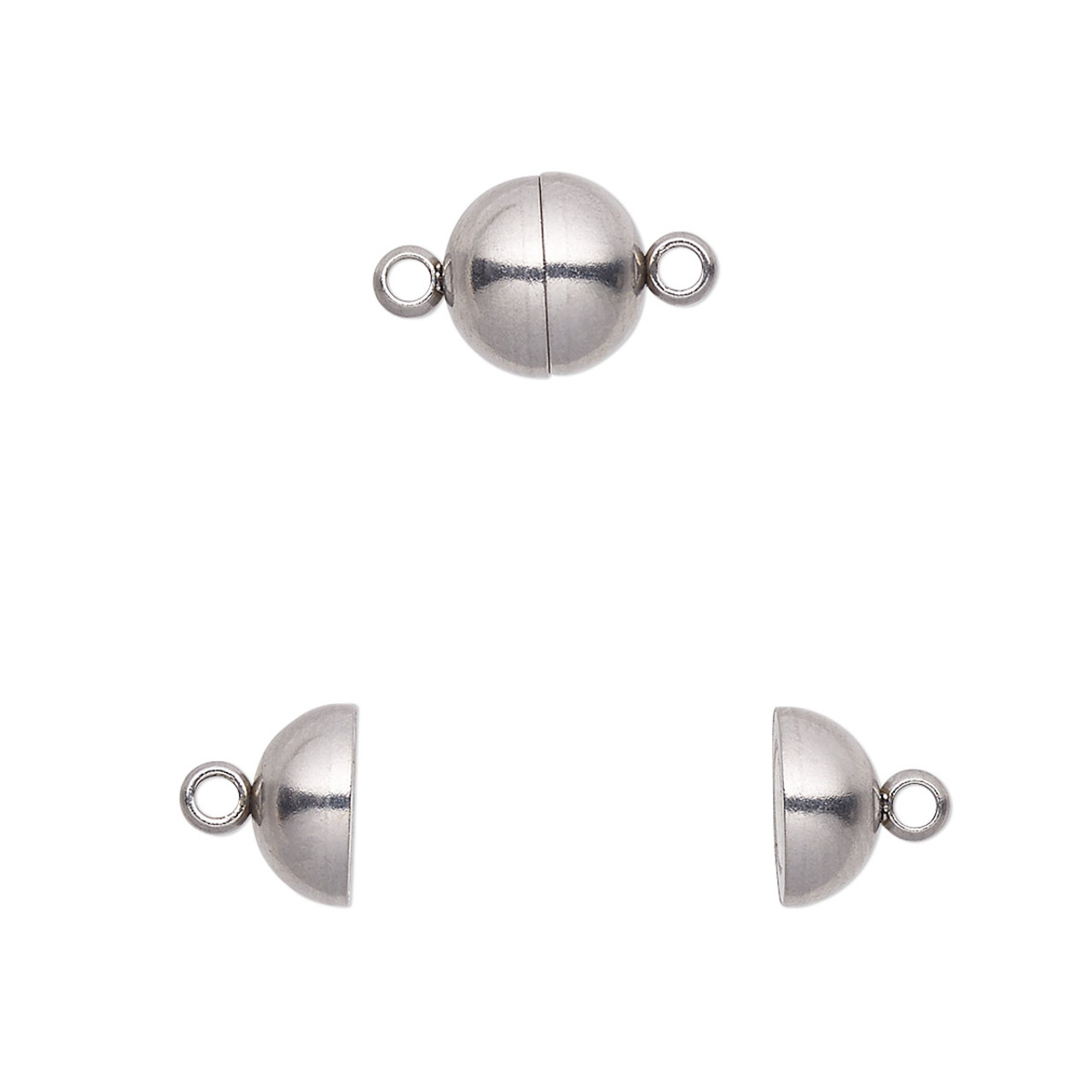 Magnetic Clasp, Stainless Steel 8mm
