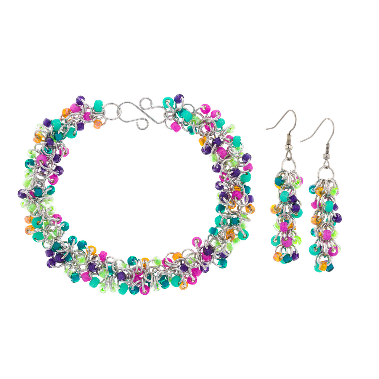 Girls Just Wanna Have Fun Shaggy Loops Bracelet & Earring Kit - Weave Got  Maille