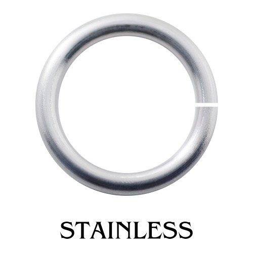 Stainless Steel Jump Rings 19 Gauge 17/64 id.