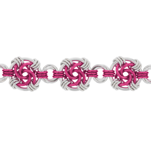 Raspberry Swirls Bracelet Kit by Tanya Hlabse