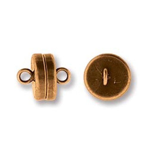 Magnetic Clasp Set - 6mm - Antique Copper Finish - (6 pr.)