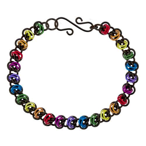 Rainbow Bond Chainmail Bracelet