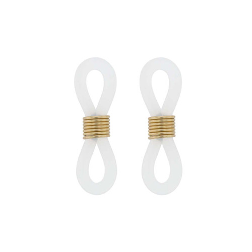 Eye Glass Ends with Gold Coil - 1 pair Eye Glass Ends with Gold Coil - 1 pair