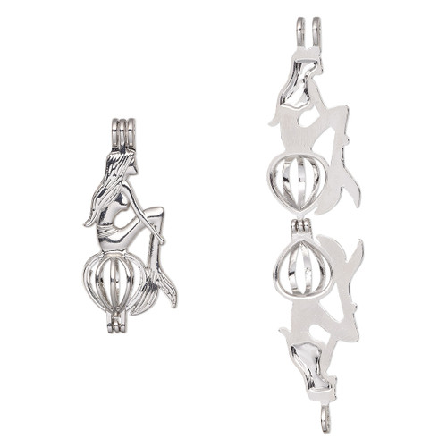 Mermaid Bead Cage Locket