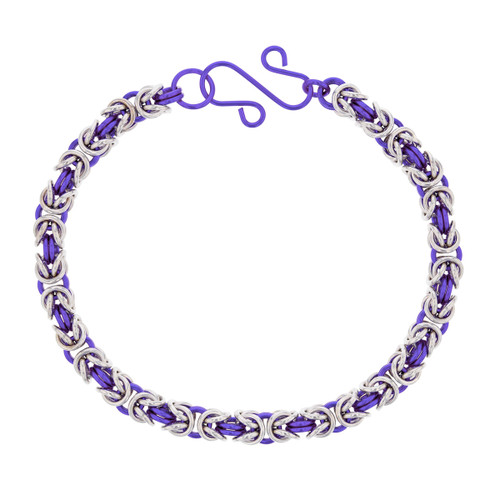 Lilac & Silver byzantine bracelet kit Lilac & Silver byzantine bracelet kit