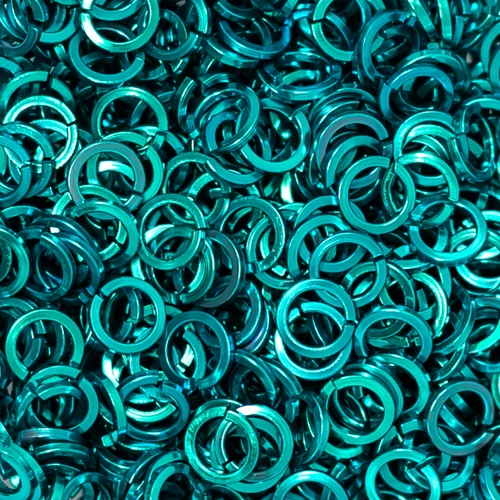 18g Tourmaline Square Niobium Jump Rings