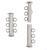 3 strand Tube Clasp, Stainless Steel
