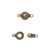 Round Button Clasp, 7.5mm