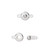Round Button Clasp, 7.5mm
