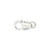 Sterling Silver Diamond Cut Design Lobster Clasp, 16x8mm