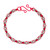Candy Apple & Silver chain maille bracelet kit