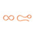 Copper Hook & Eye Clasp, 19mm Copper Hook & Eye Clasp, 19mm
