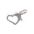 Sterling Silver Heart with ring Lobster Clasp