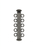 5 Strand Tube Clasp, Antique Silver 