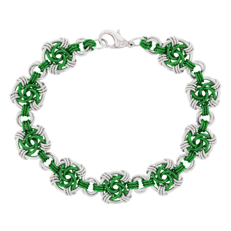 Shamrock Swirls Chainmaille Bracelet Kit