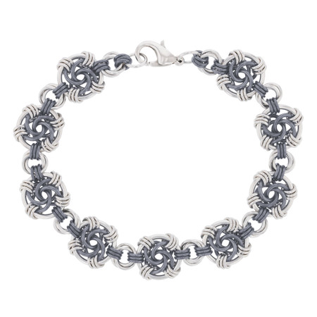 Gunmetal Swirls Bracelet Kit by Tanya Hlabse - Weave Got Maille