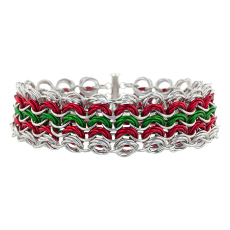 Ribbon Candy Prismatic Chain Maille Bracelet Kit - Weave Got Maille