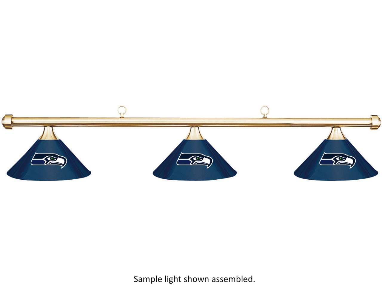 NFL Seattle Seahawks Blue Metal Shade & Brass Bar Billiard Pool Table Light  - Y2PLAY Stores