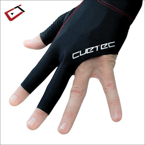 Cuetec AXIS Pool/Billiards Black Glove; Right Bridge Hand, Large