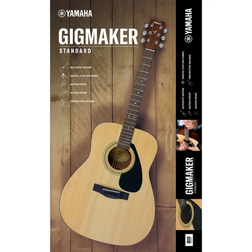 Yamaha Gigmaker Standard Acoustic F325 Guitar Starter Pack - Natural finish