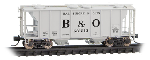 Micro-Trains MTL N-Scale PS-2 2-Bay Covered Hopper Baltimore & Ohio/B&O #631513