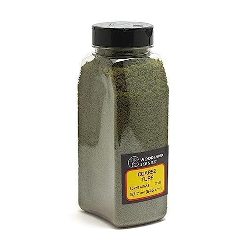 Woodland Scenics Model Railroad Landscape Coarse Turf Shaker Burnt Grass