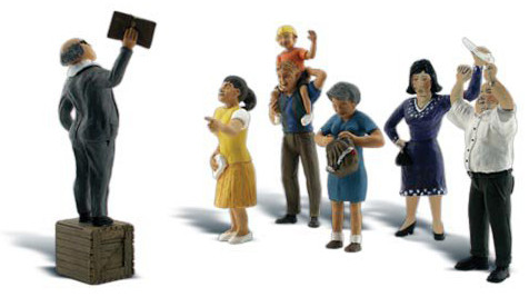Woodland Scenics HO Scale Scenic Accents Figures/People Set Sermon from a Crate