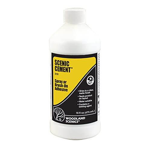 Woodland Scenics Model Railroad Landscape Scenic Cement (Glue) 16oz. Bottle