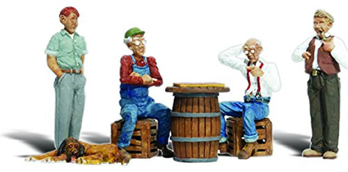 Woodland Scenics HO Scale Scenic Accents Figures/People Set Checker Players (4)