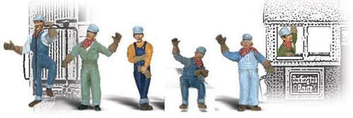 Woodland Scenics HO Scale Scenic Accents Figures/People Set Engineers (6)