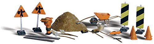 Woodland Scenics HO Scale Scenic Accents Detail Set - Road Crew Accessories