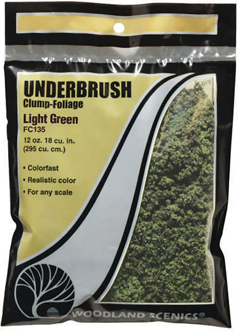 Woodland Scenics Model Railroad Landscape Underbrush Clump-Foliage Light Green