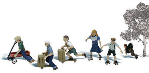 Woodland Scenics HO Scale Scenic Accents Figures/People Set Playtime Children