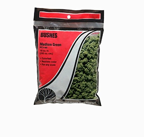 Woodland Scenics Model Railroad Landscape Bushes Clump-Foliage Medium Green