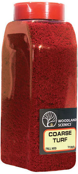 Woodland Scenics Model Railroad Landscape Coarse Turf Shaker Fall Red