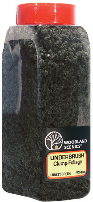 Woodland Scenics Model Railroad Landscape Underbrush Foliage Shaker Forest Green