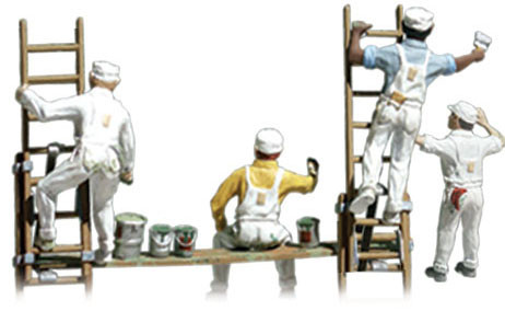 Woodland Scenics N Scale Scenic Accents Figures/People Painters/Accessories (4)