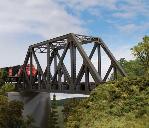 Walthers Cornerstone HO Scale Kit 97' Subdivided Single Warren Truss Bridge