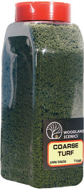 Woodland Scenics Model Railroad Landscape Coarse Turf Shaker Dark Green