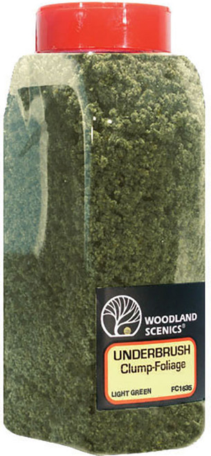 Woodland Scenics Model Railroad Landscape Underbrush Foliage Shaker Light Green
