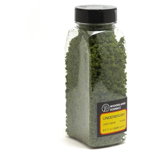 Woodland Scenics Model Railroad Landscape Underbrush Foliage Shaker Light Green