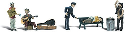 Woodland Scenics N Scale Scenic Accents Figures/People Set Park Bums (7)