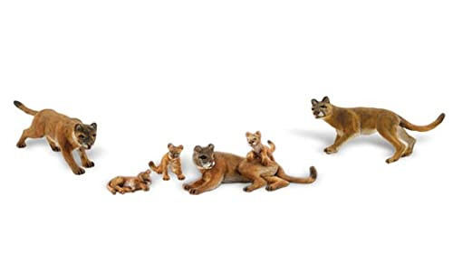 Woodland Scenics HO Scale Scenic Accents Figures/Animal Set Cougars & Cubs (6)