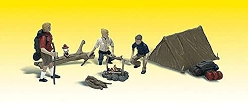 Woodland Scenics O Scale Scenic Accents Figures/People Set Campers & Accessories