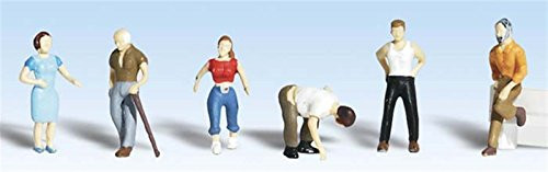 Woodland Scenics HO Scale Scenic Accents Figures/People Set Ordinary People (6)